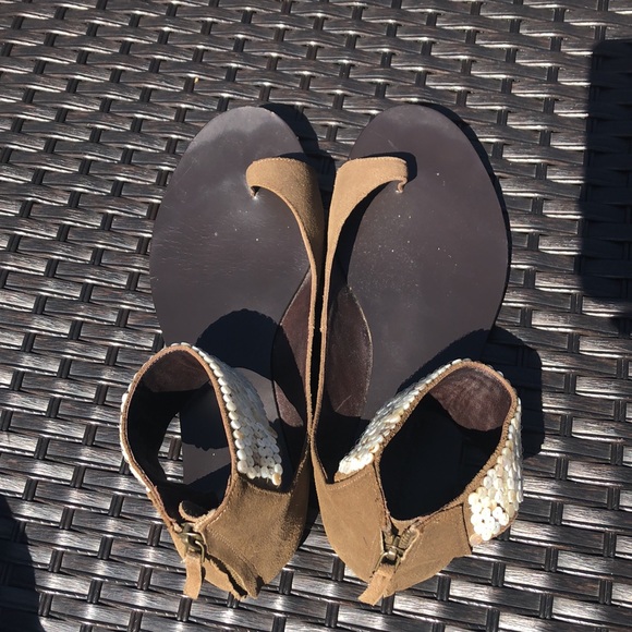 The cutest sandals you’ll see this season! Leather upper and outsole! - Picture 4 of 13